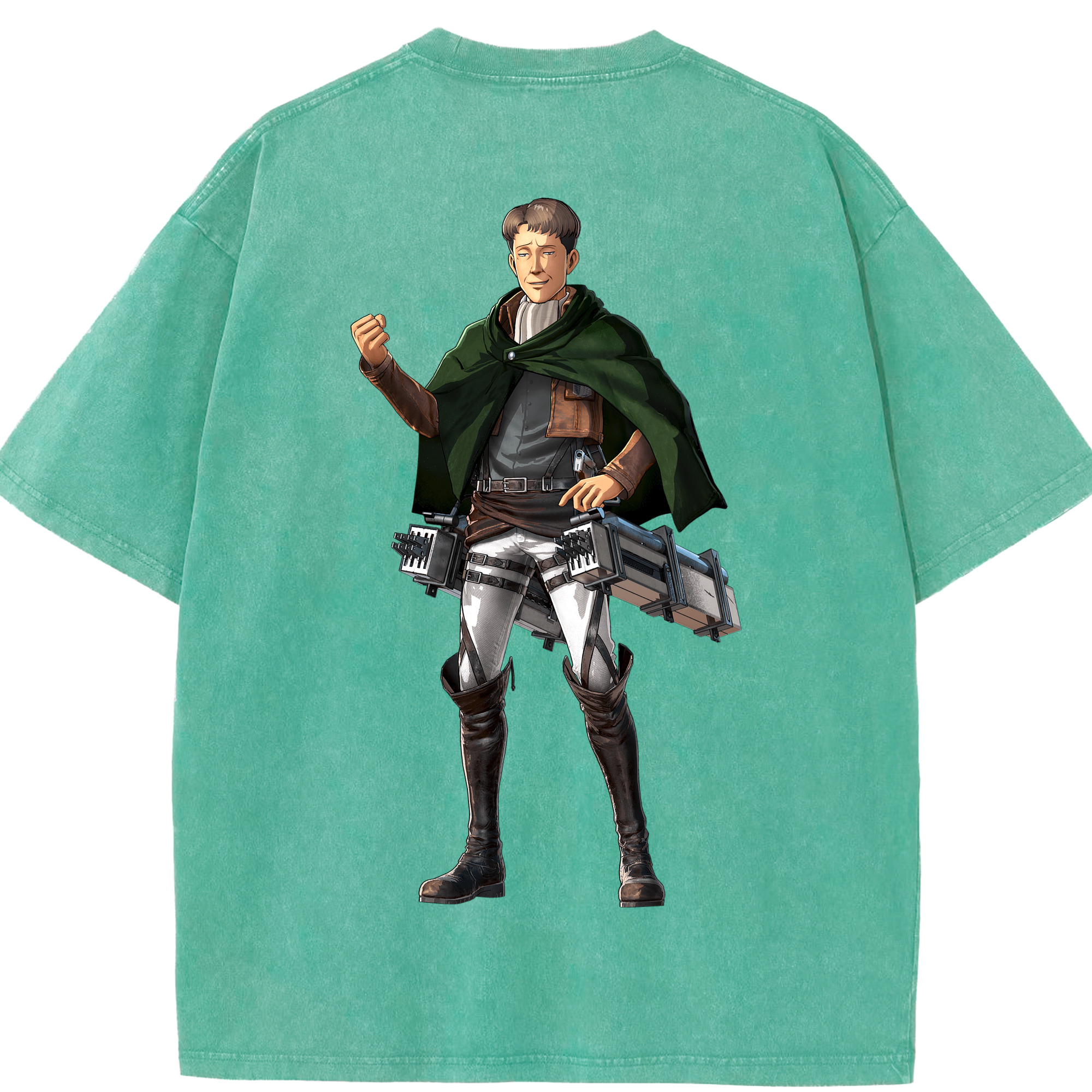 （画像用） 進撃の巨人 Attack on Titan 綿100% ヴィンテージ風 半袖Tシャツ（背面プリント）